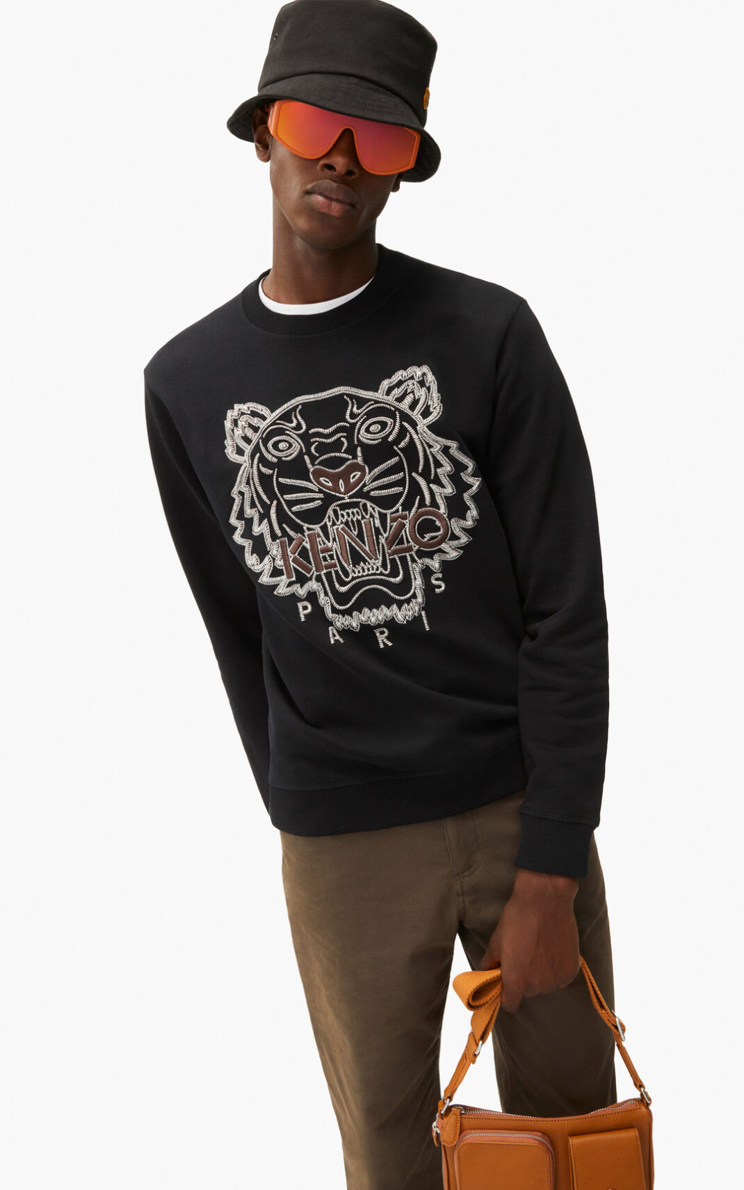 Kenzo Tiger Melegítő Felső Férfi Fekete | ID.647303